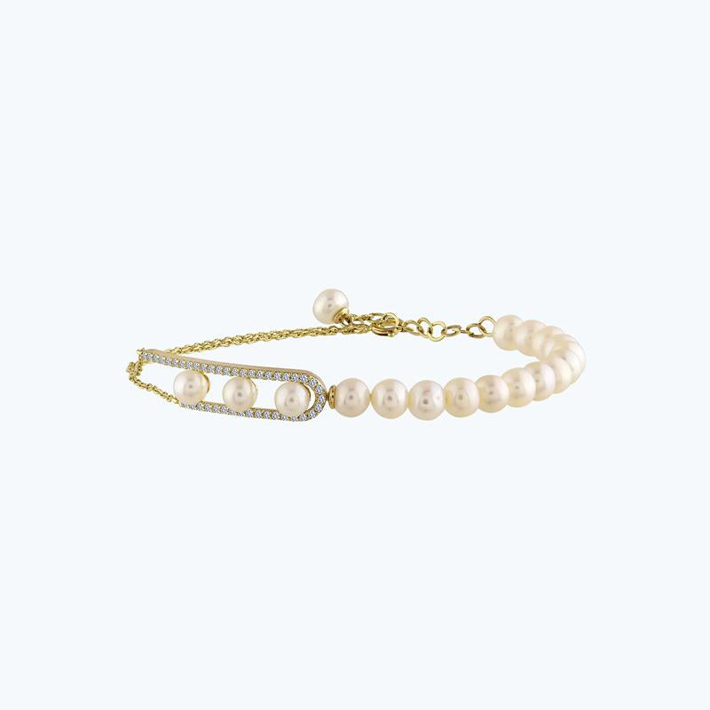 Pearl Gold Bracelet