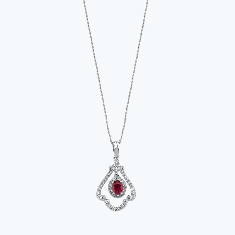 Ruby Diamond Necklace