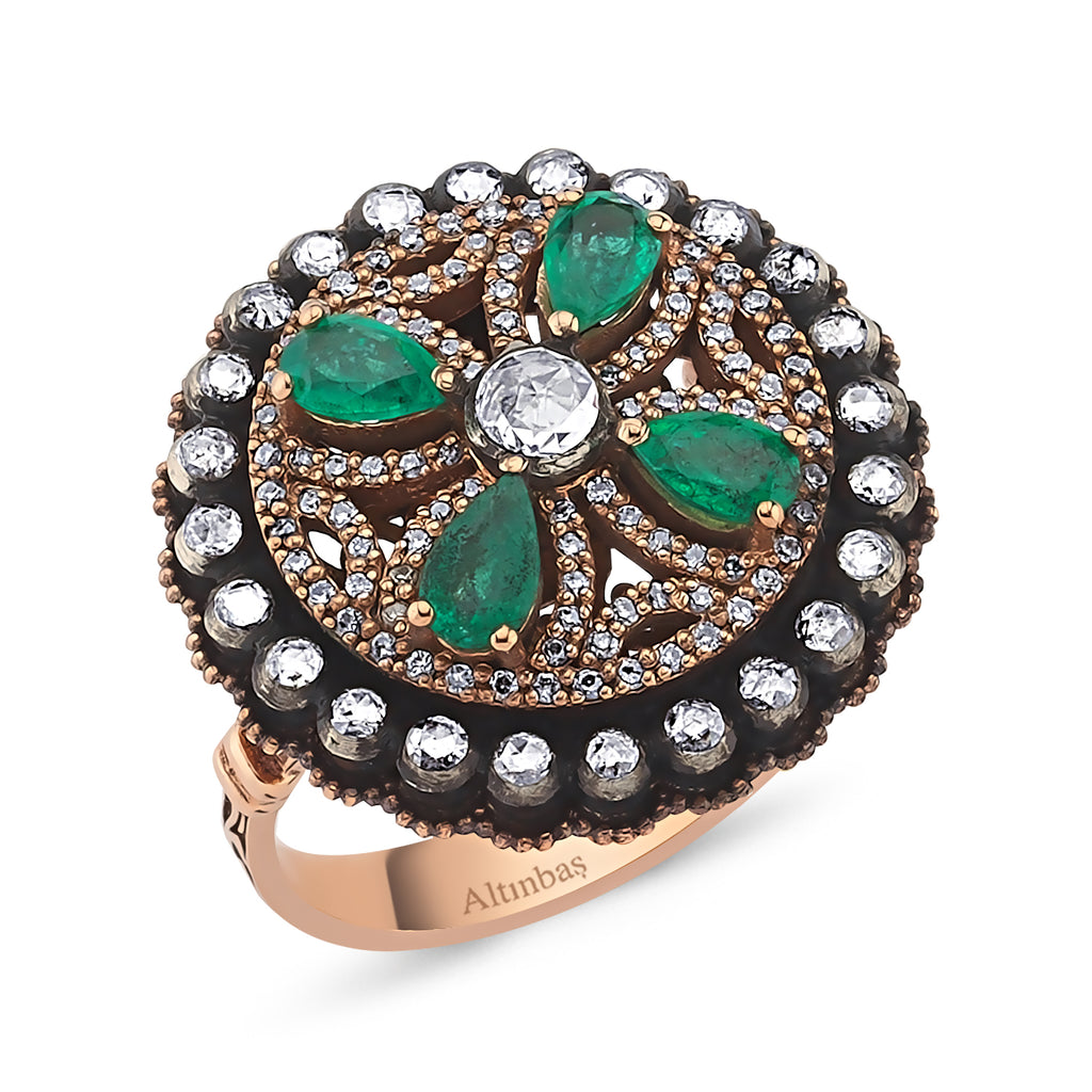 Emerald Diamond Ring