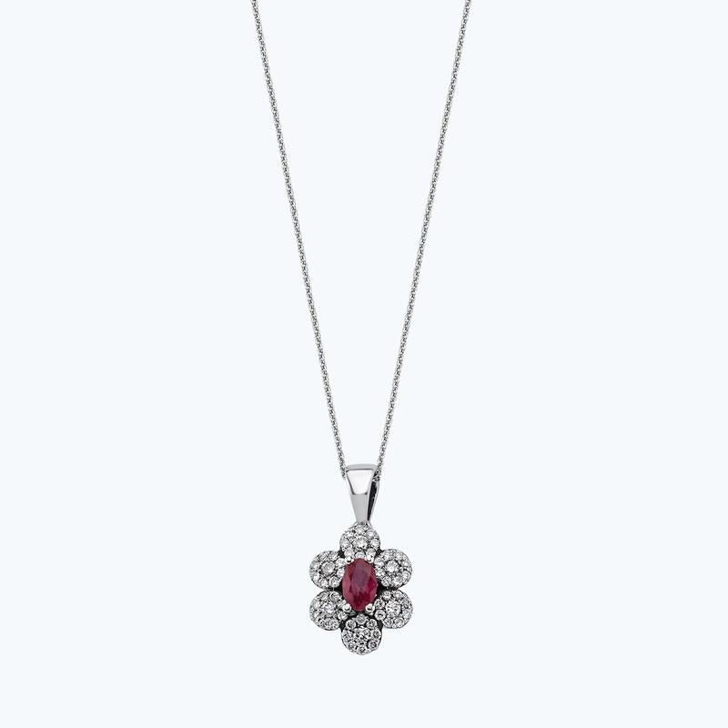 Ruby Diamond Necklace