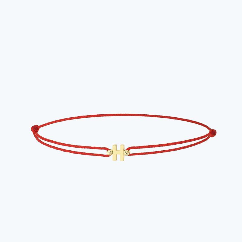 Letter H Cord Bracelet