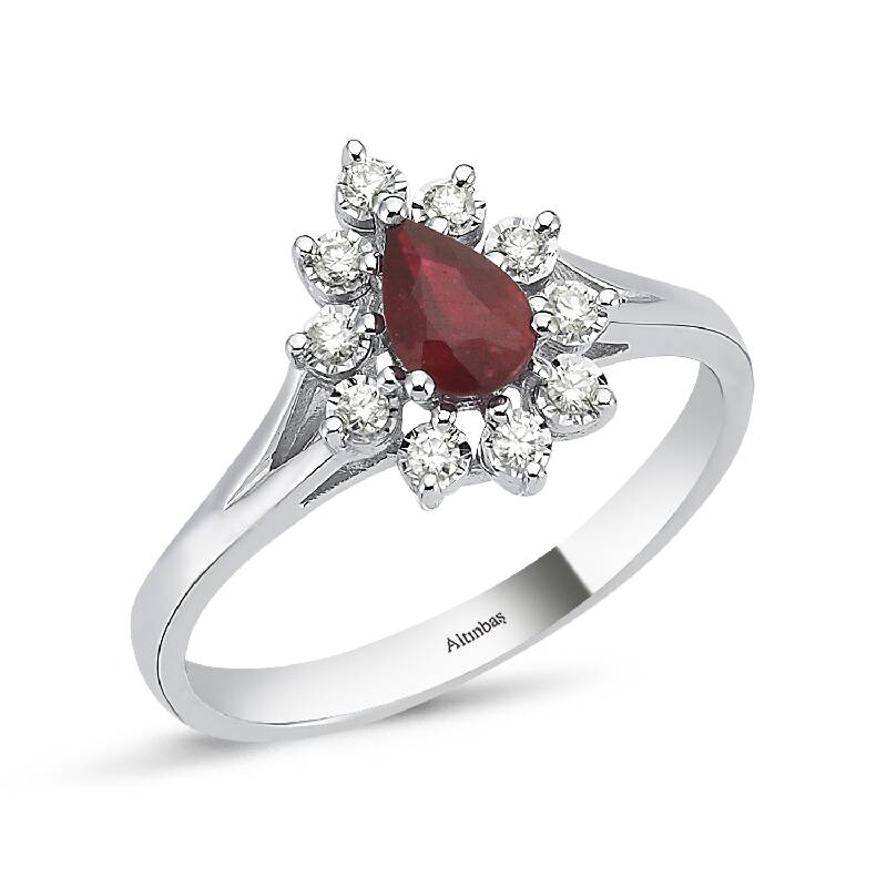 Bague Diamant Rubis