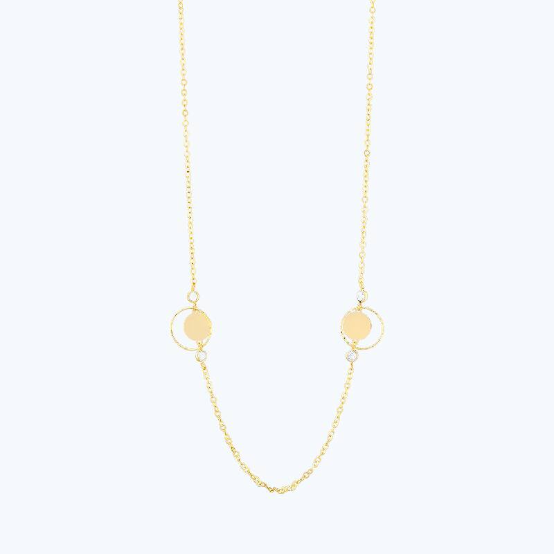 Plate Chain Gold Necklace