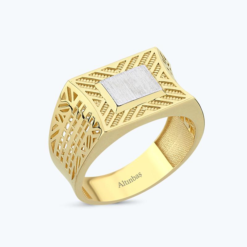 Herren Goldring