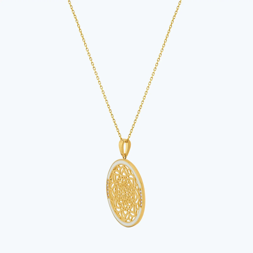 22Kt Altınbaş Mandala Goldkette