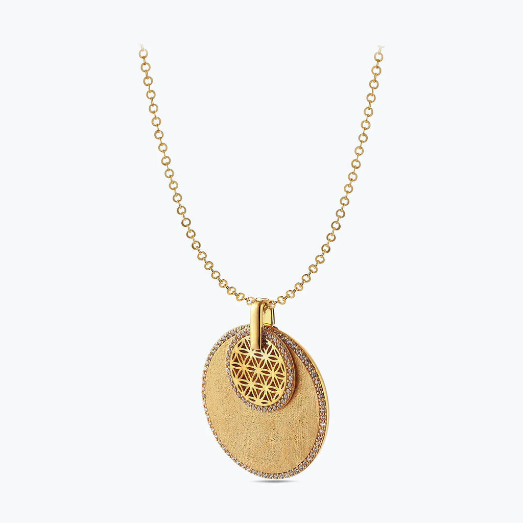 22K Goldkette Lebensblume