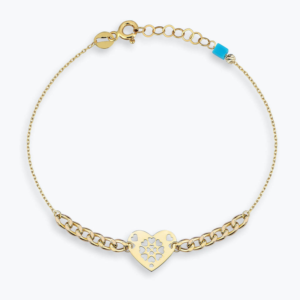 Heart Gold Bracelet