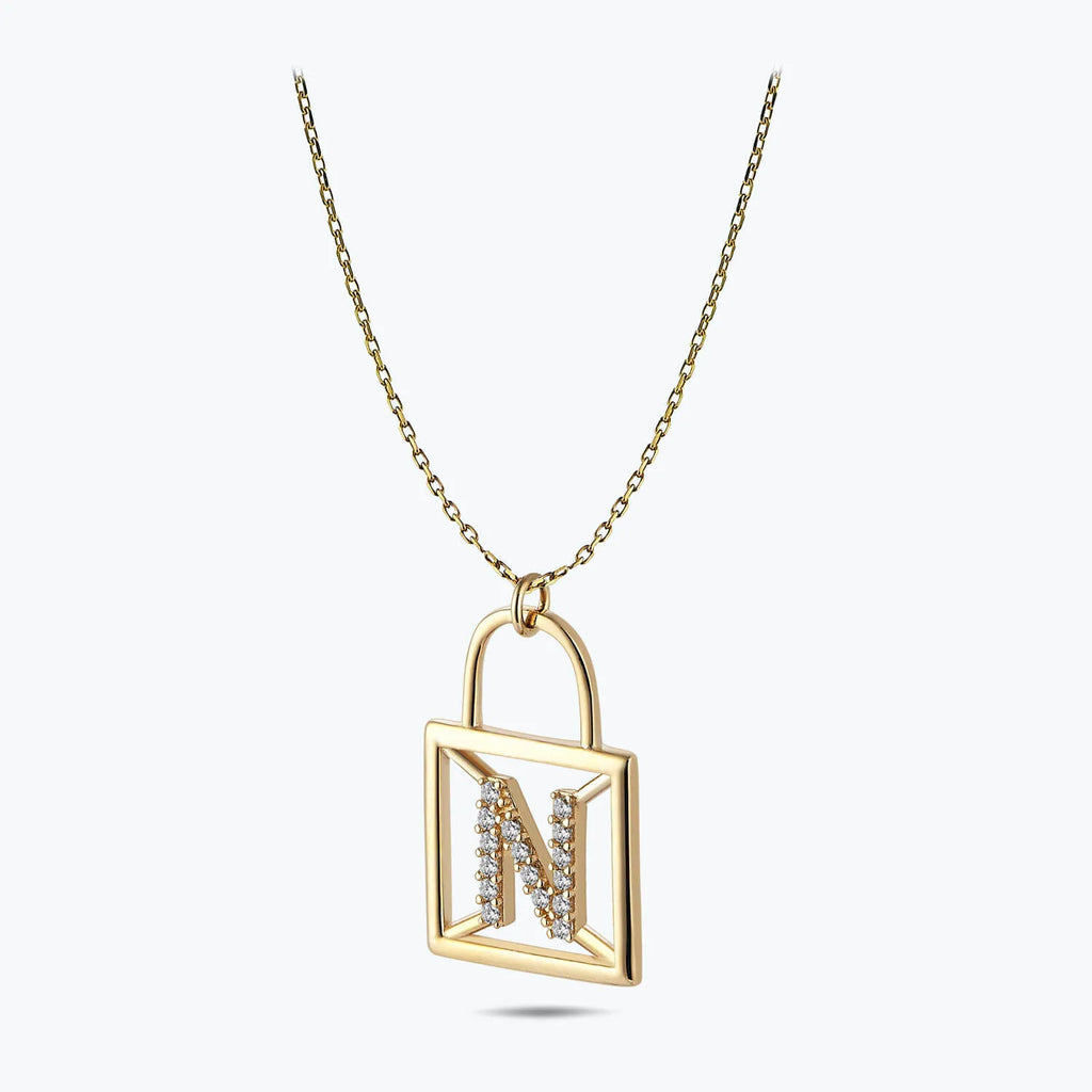 Collier Or Lettre N