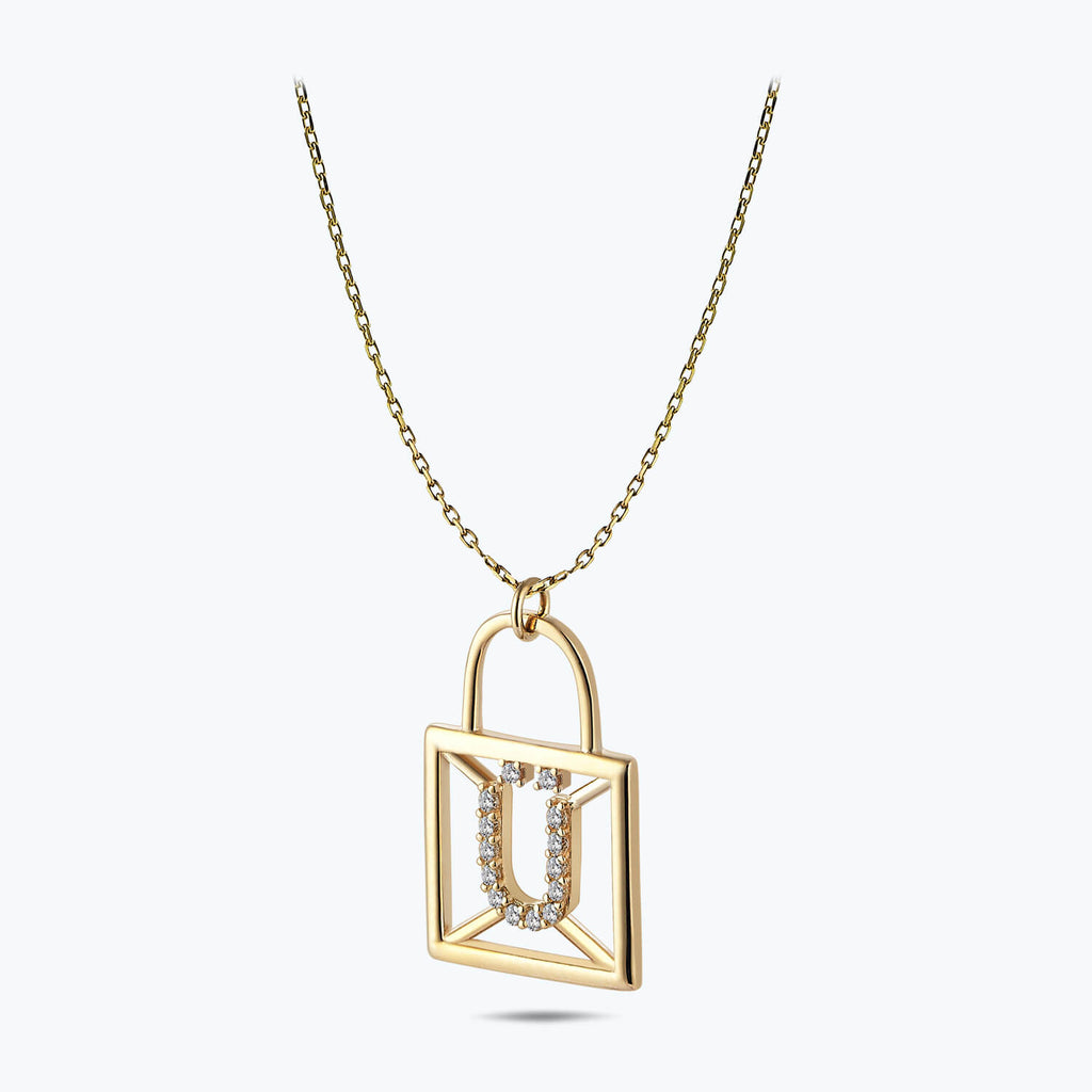 Collier Or Lettre Ü