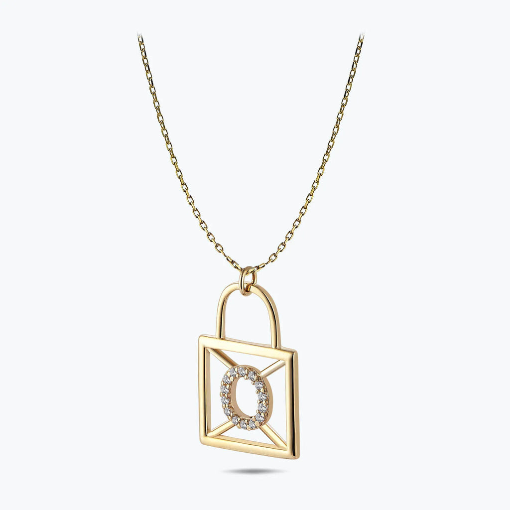 Letter O Gold Necklace