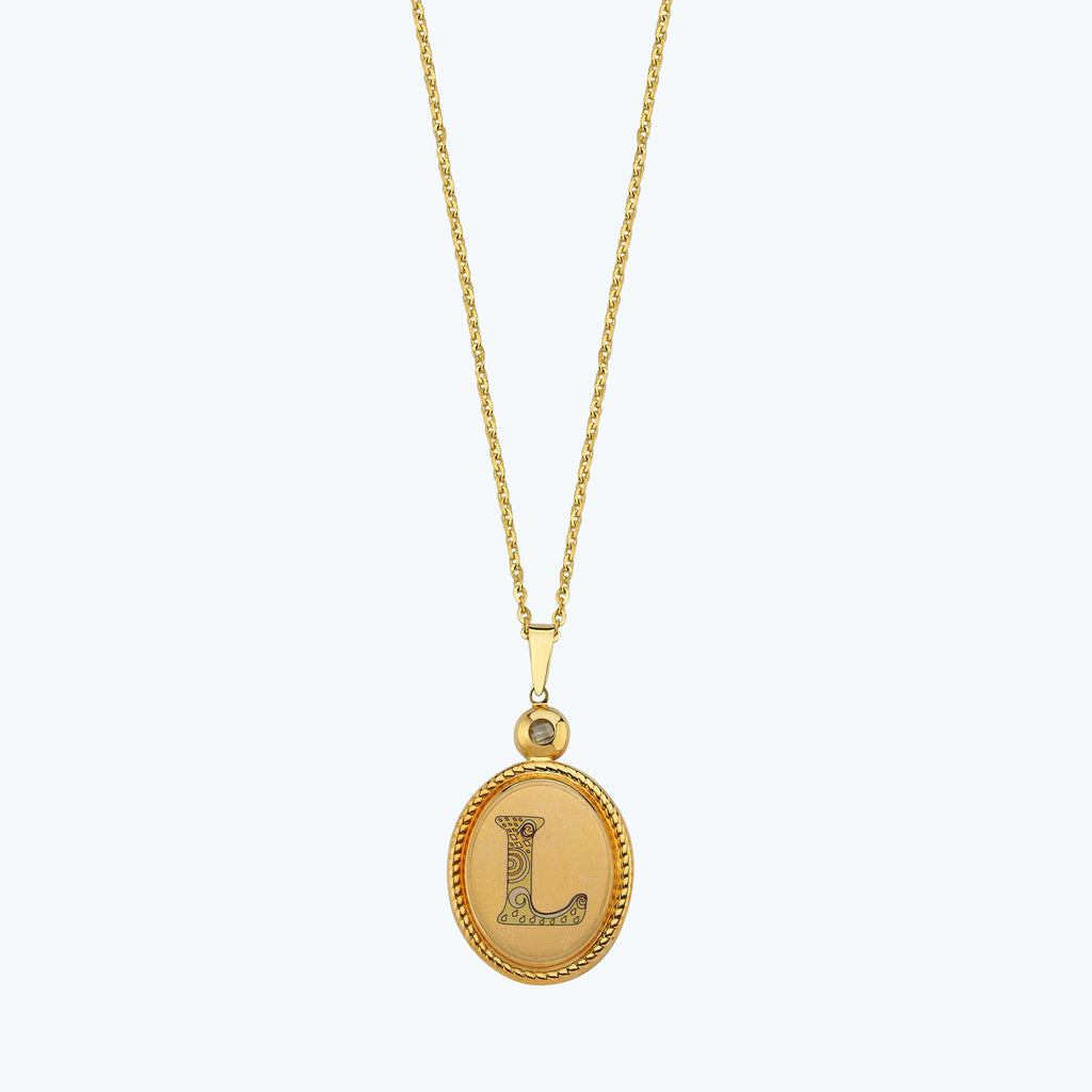 Collier Or Lettre L