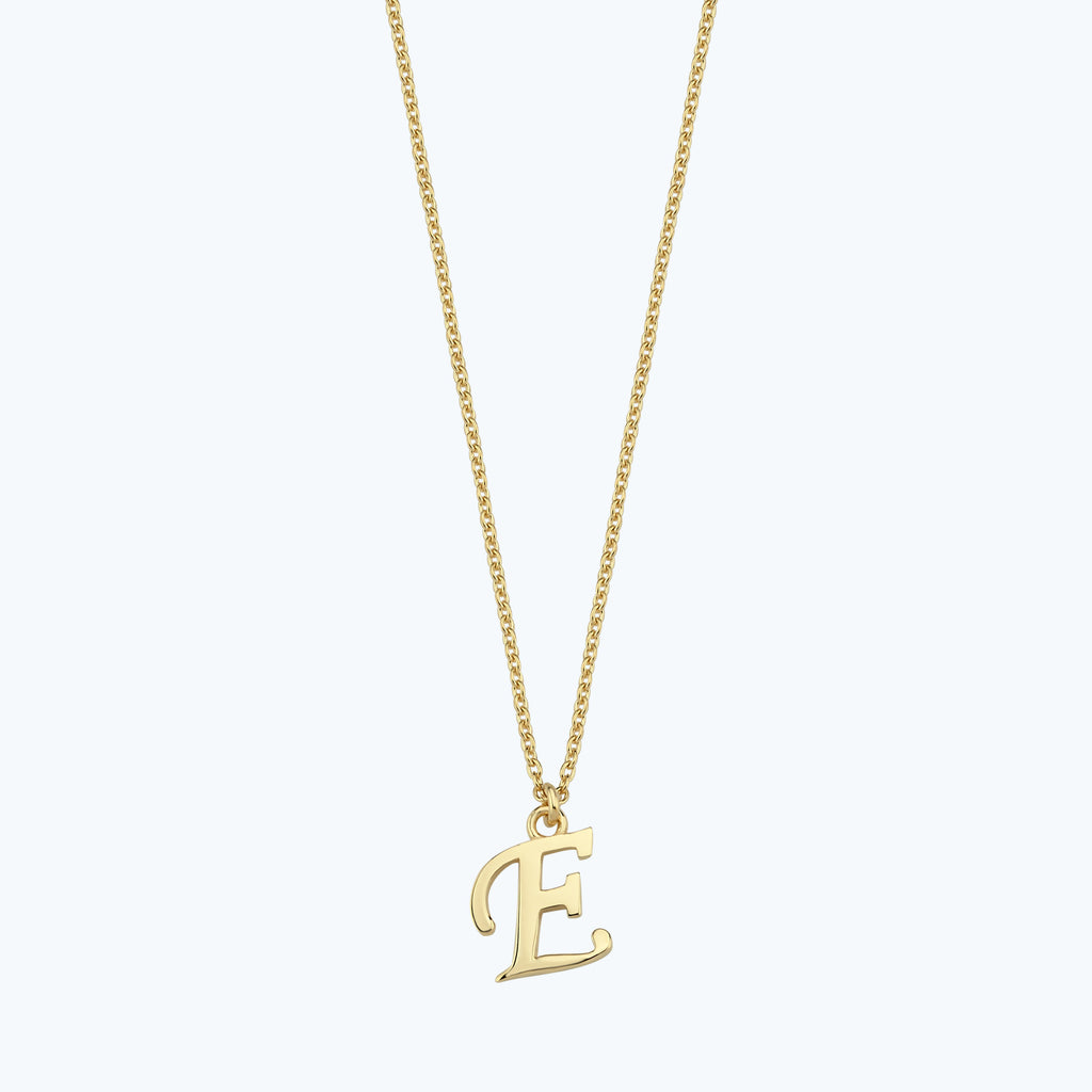 Collier Or Lettre E