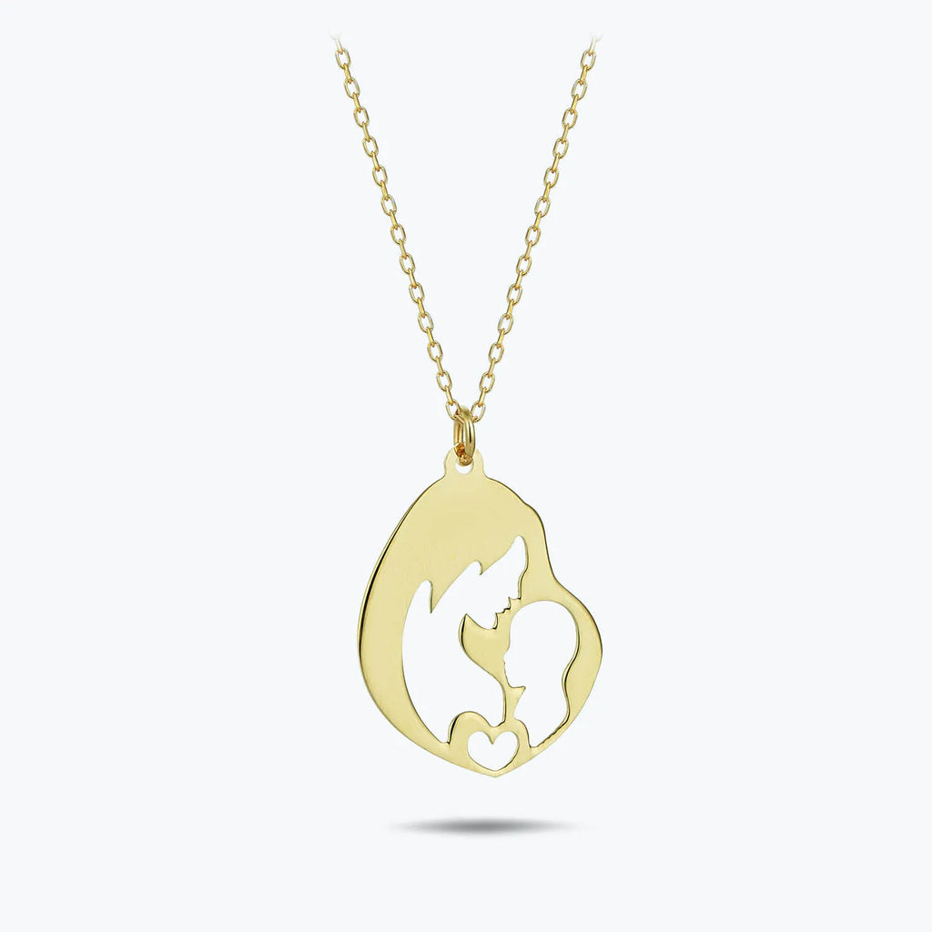 Mother & Child Gold Necklace