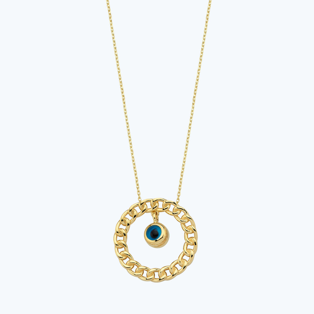 Evil Eye Gold Necklace