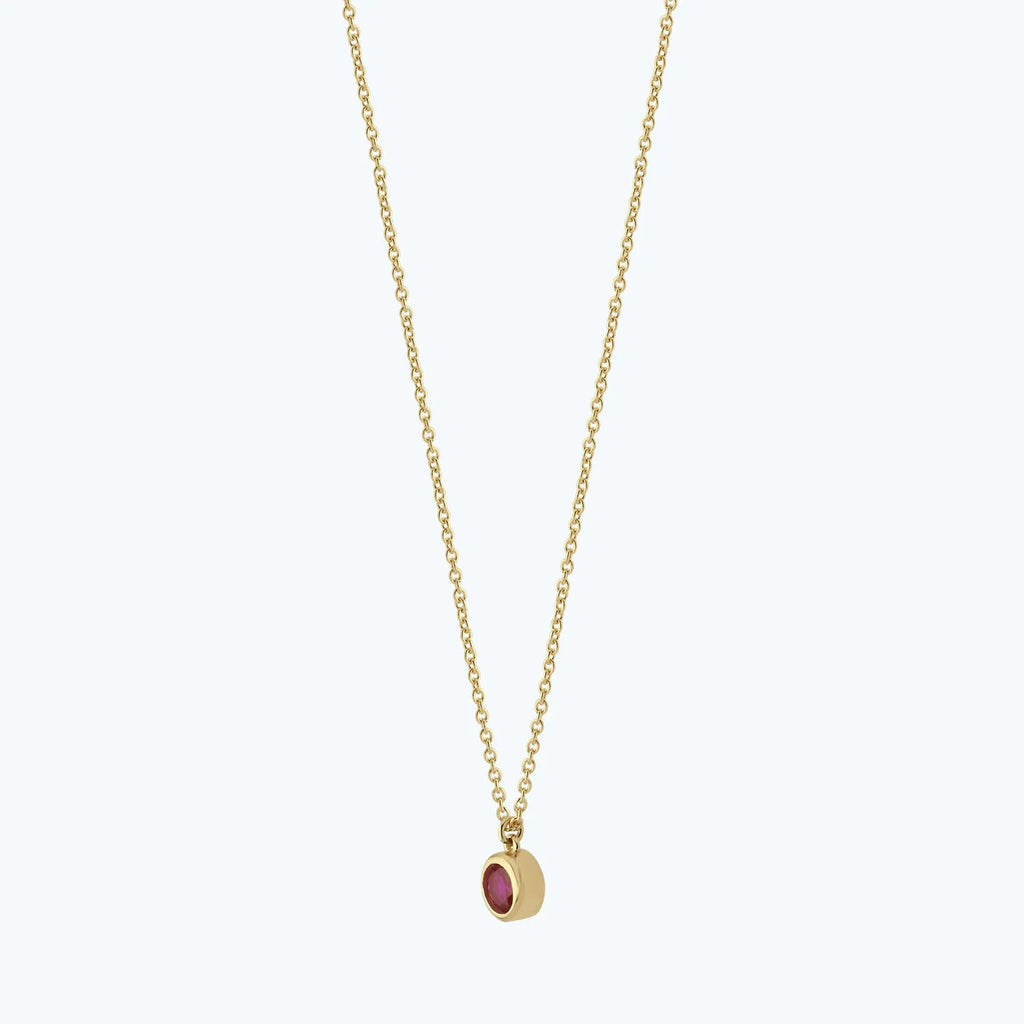 Colored Stone Gold Necklace