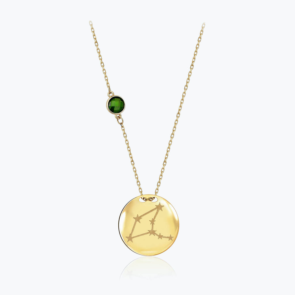 Zodiac Sign Gold Necklace Virgo