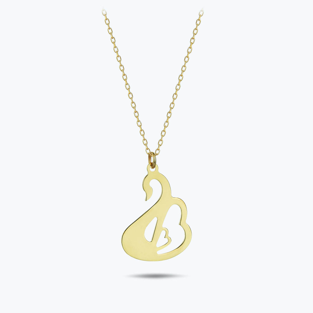 Swan Gold Necklace