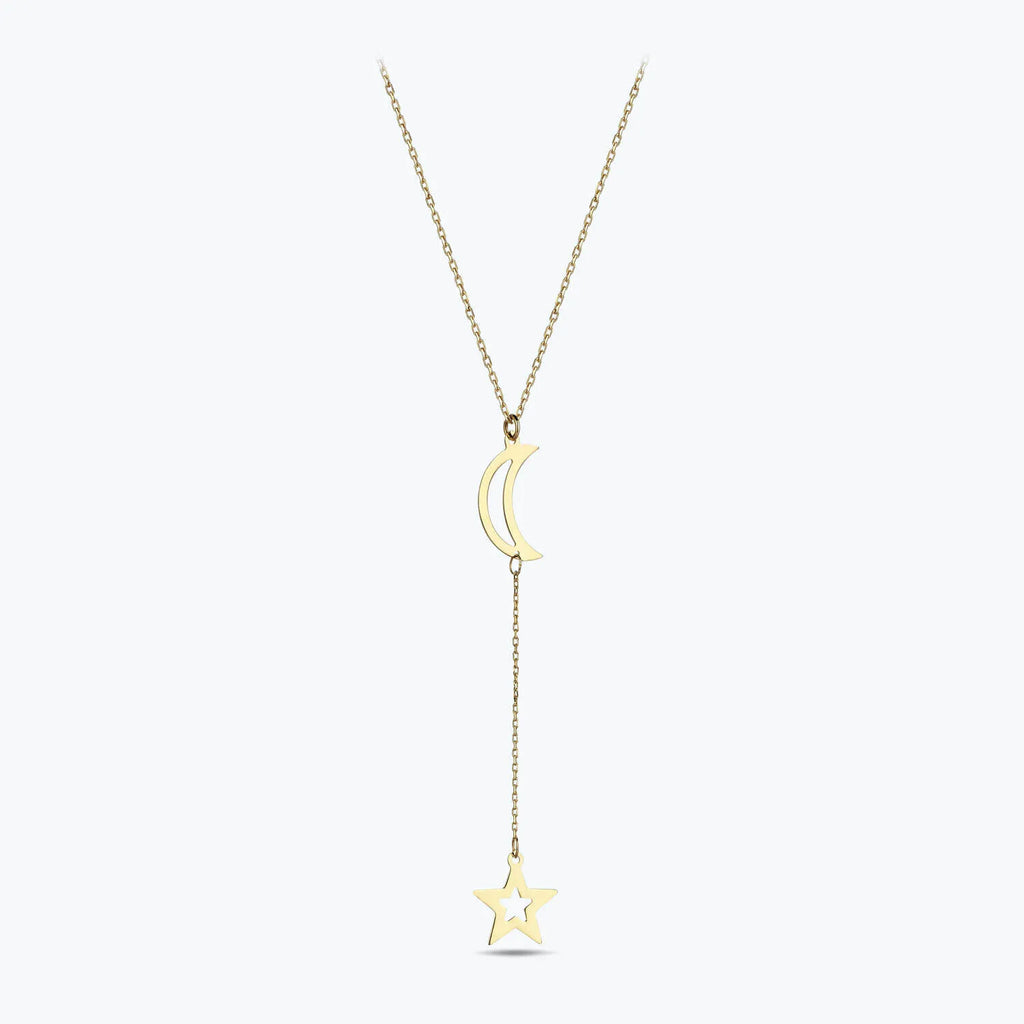 Collier Or Lune Etoile