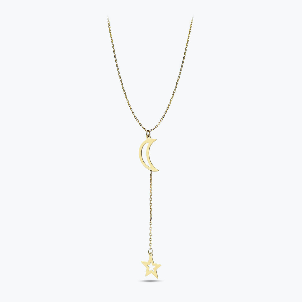 Collier Or Lune Etoile