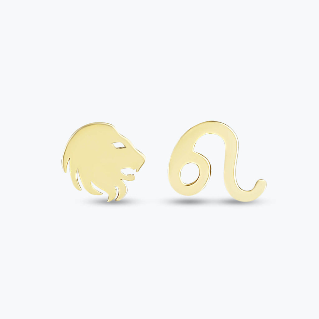 Boucles d'Oreilles Or Horoscope Leo