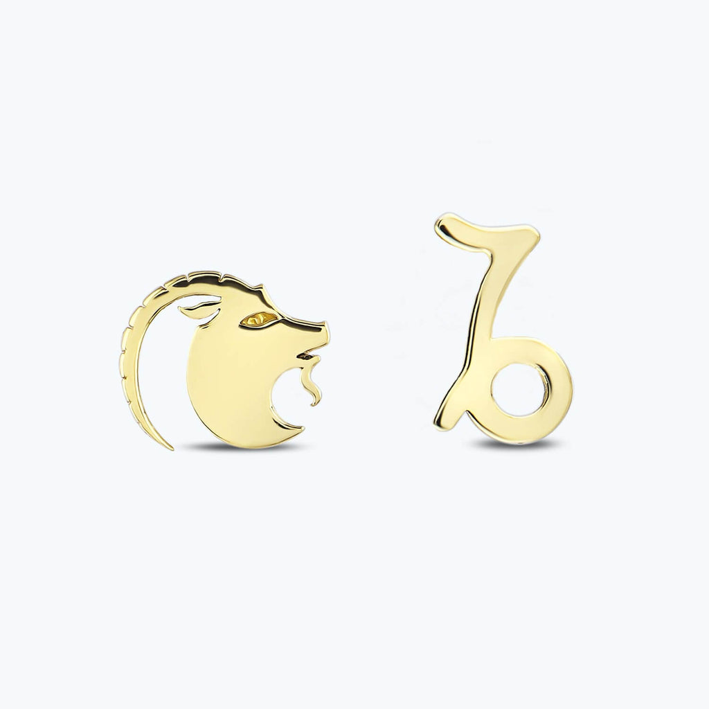 Boucles d'Oreilles Or Horoscope Capricorne