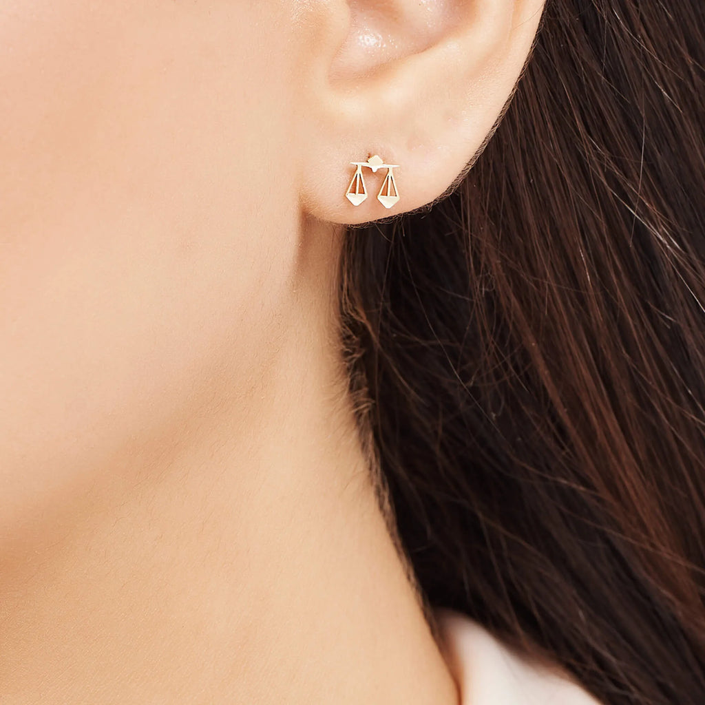 Boucles d'Oreilles Or Horoscope Balance