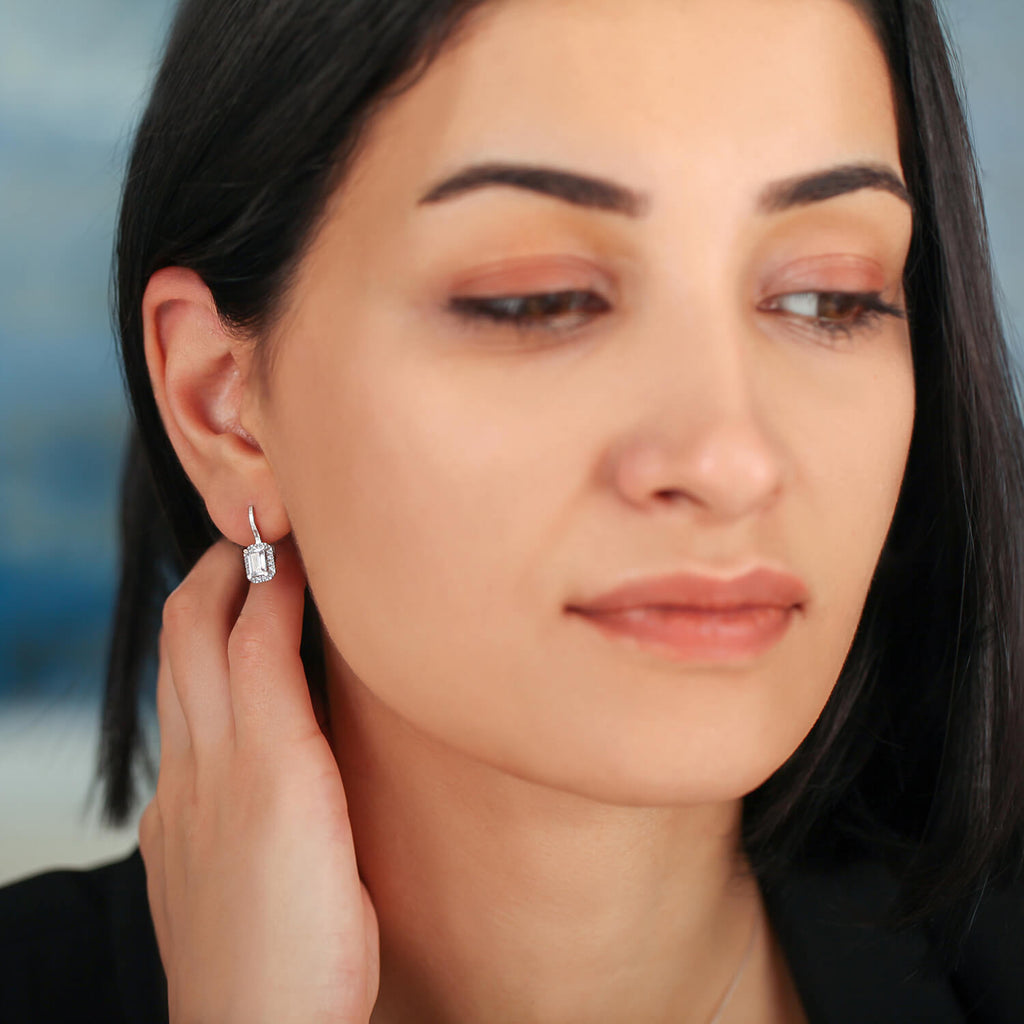 Baguette Gold Earrings