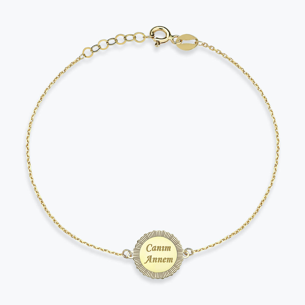 Altinbas Life Canım Annem Gold Bracelet