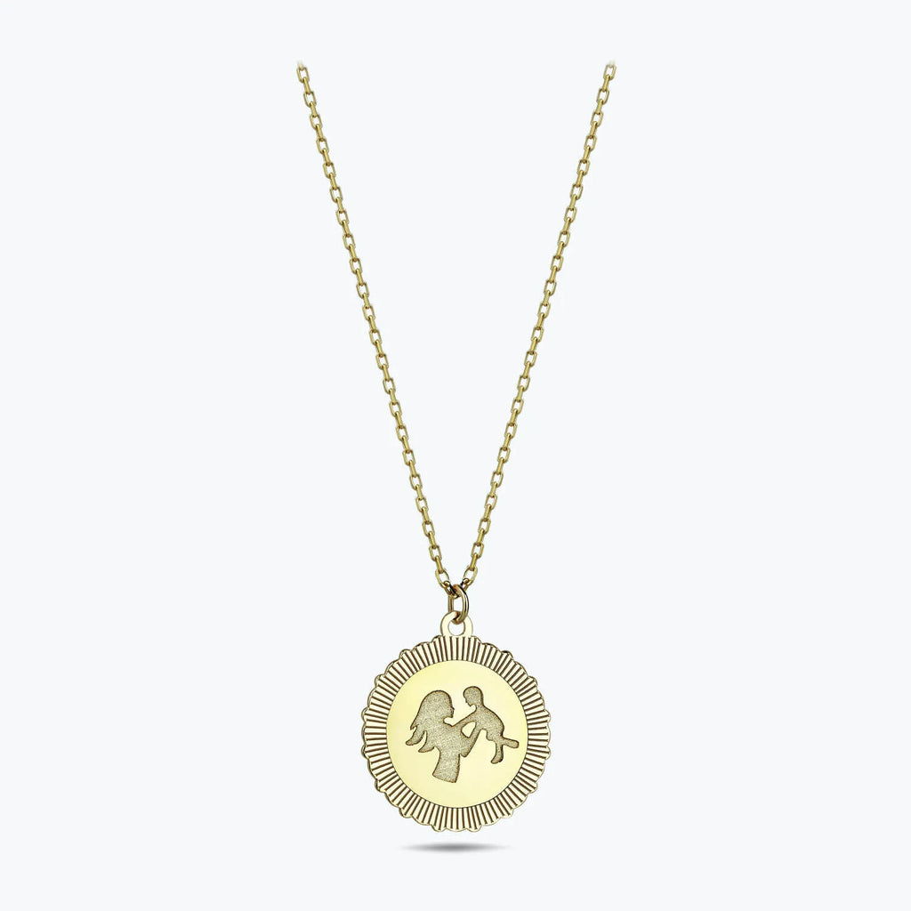 Altinbas Life Mother and Child Gold Necklace