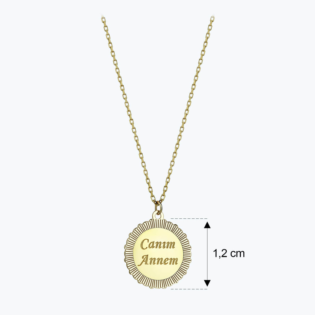 Altinbas Life Canım Annem Gold Necklace