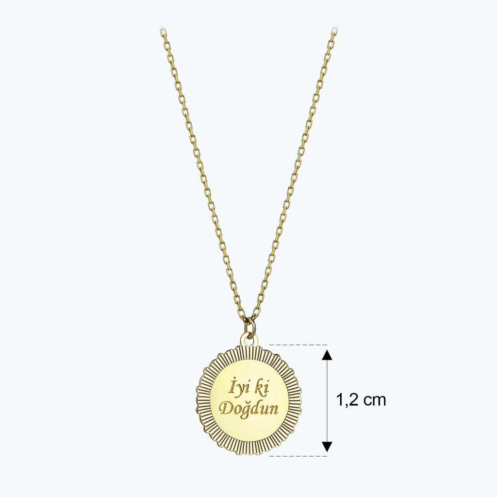 Altinbas Life İyi ki Doğdun Gold Necklace