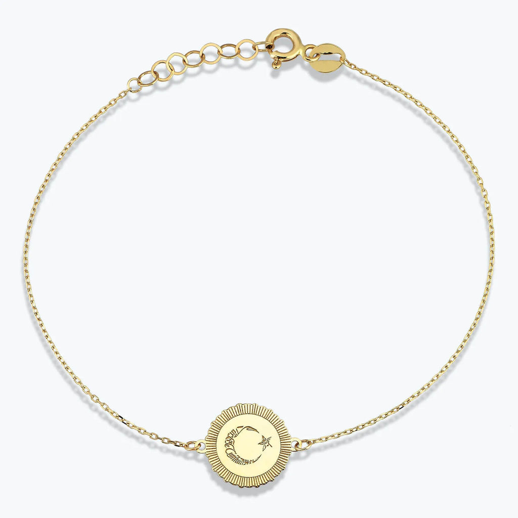 Altinbas Life Moon and Star Gold Bracelet