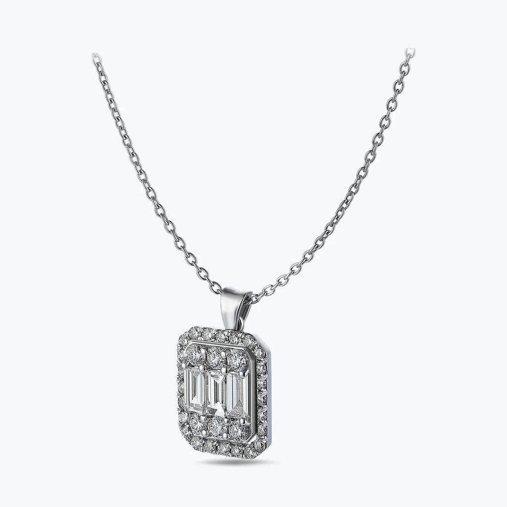 Baguette Diamond Necklace