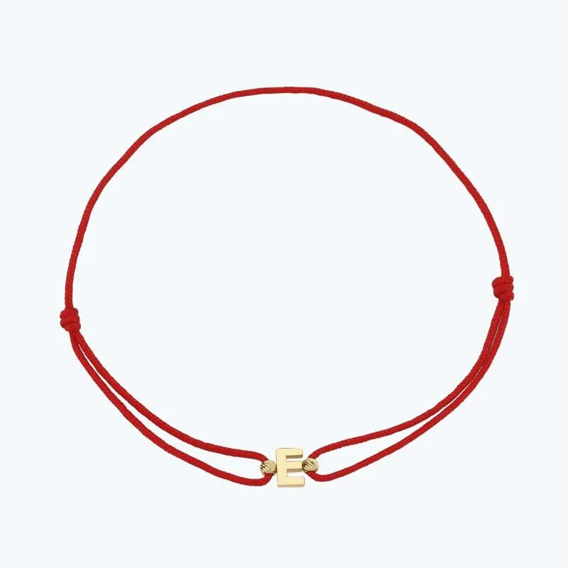 Letter E Cord Bracelet