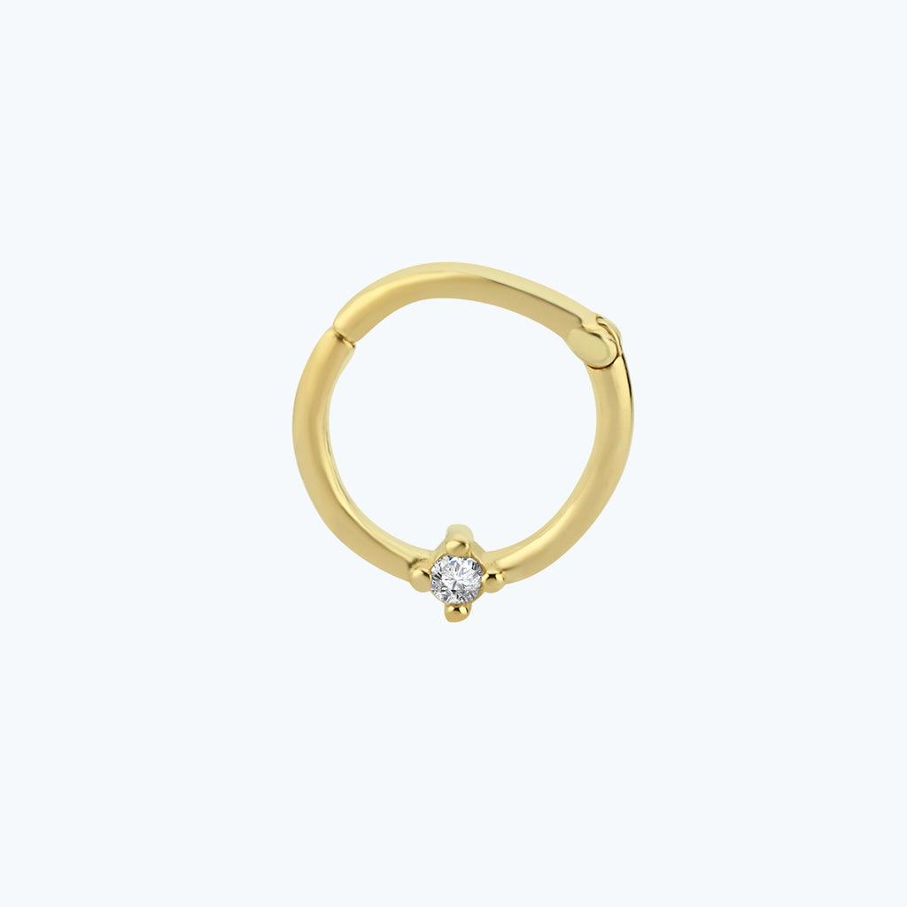 Segmentring Clicker Gold Piercing