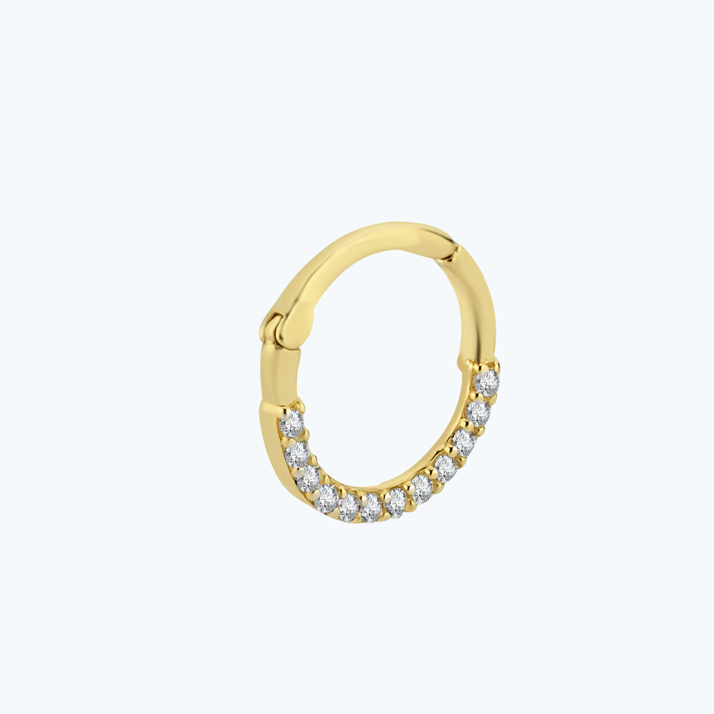 Segmentring Clicker Gold Piercing