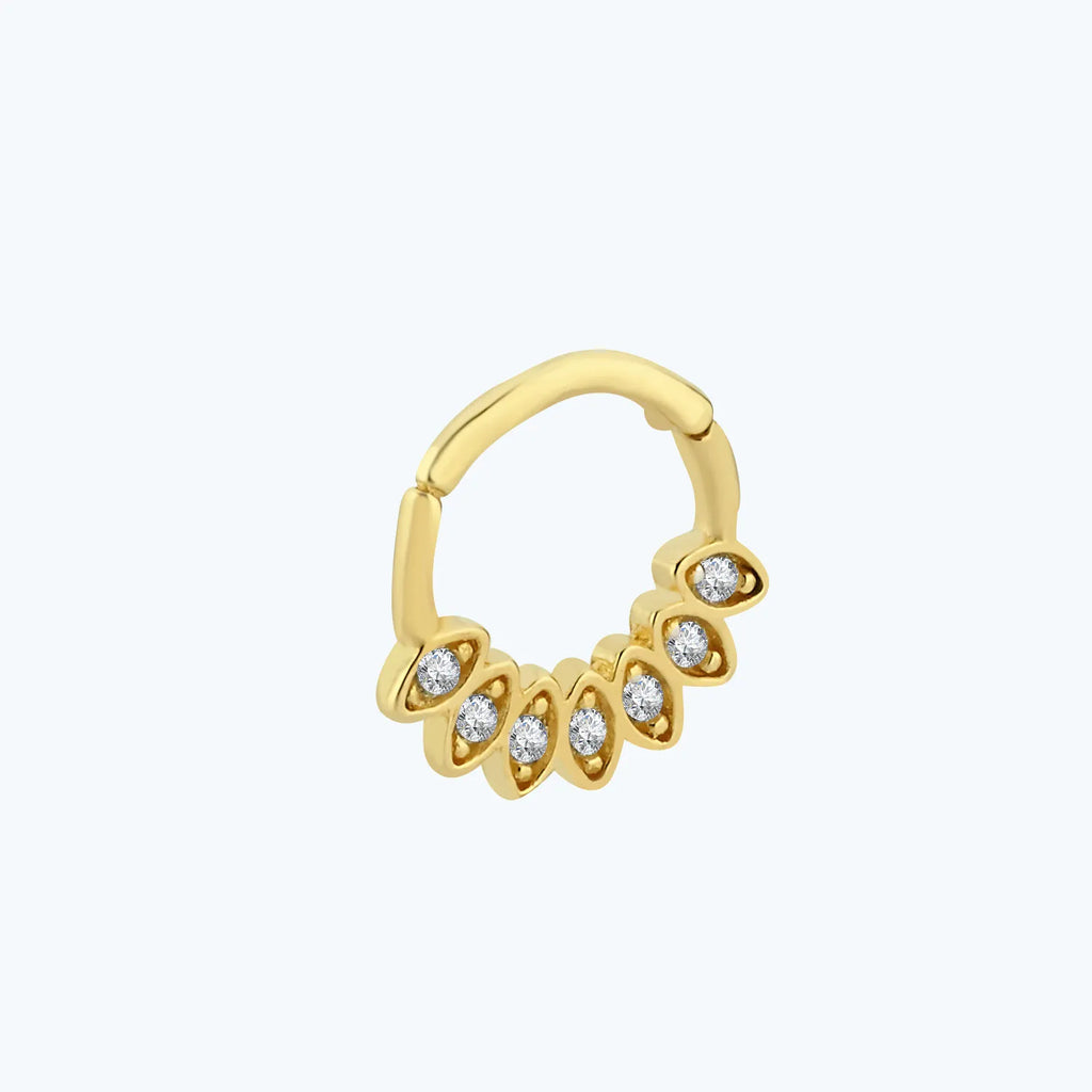 Segmentring Clicker Gold Piercing