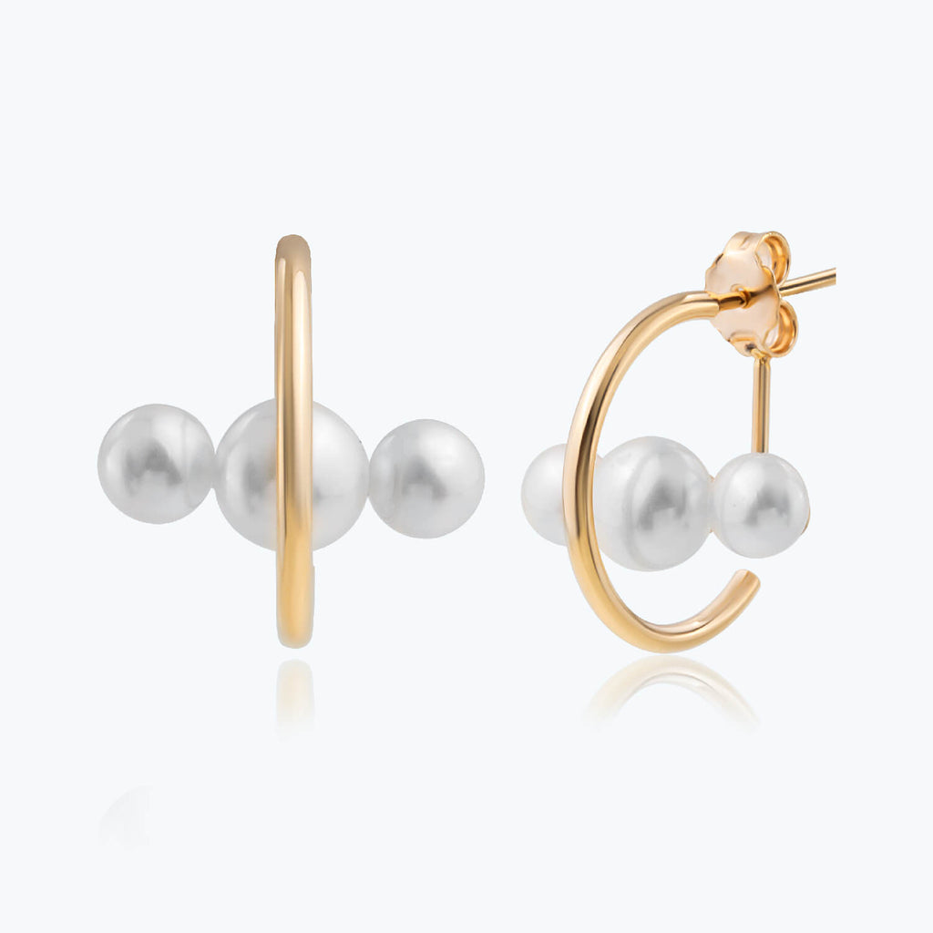 Pearl Gold Earrings