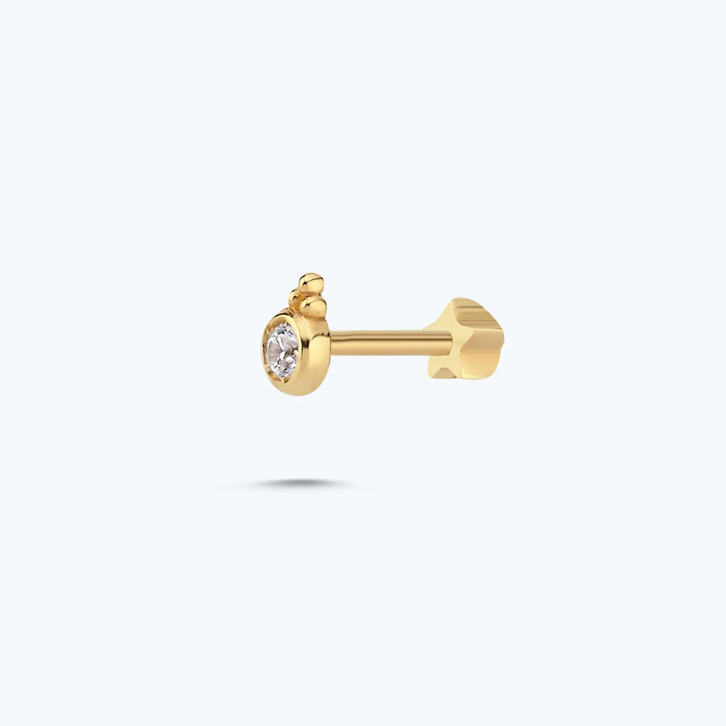 Tragus Piercing Gold