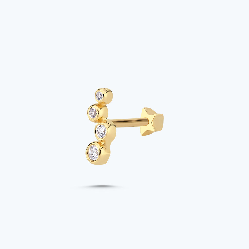 Gold Tragus Piercing