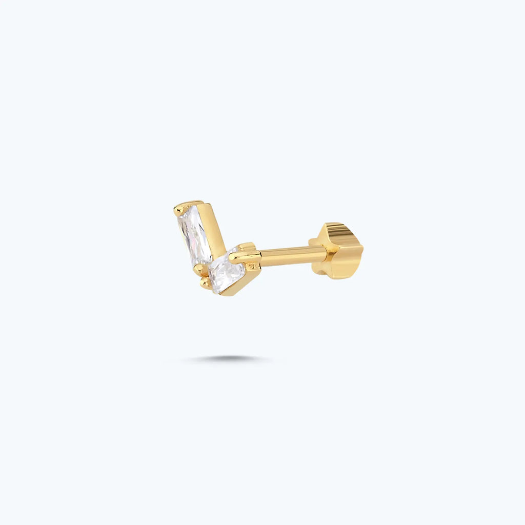 Gold Tragus Piercing