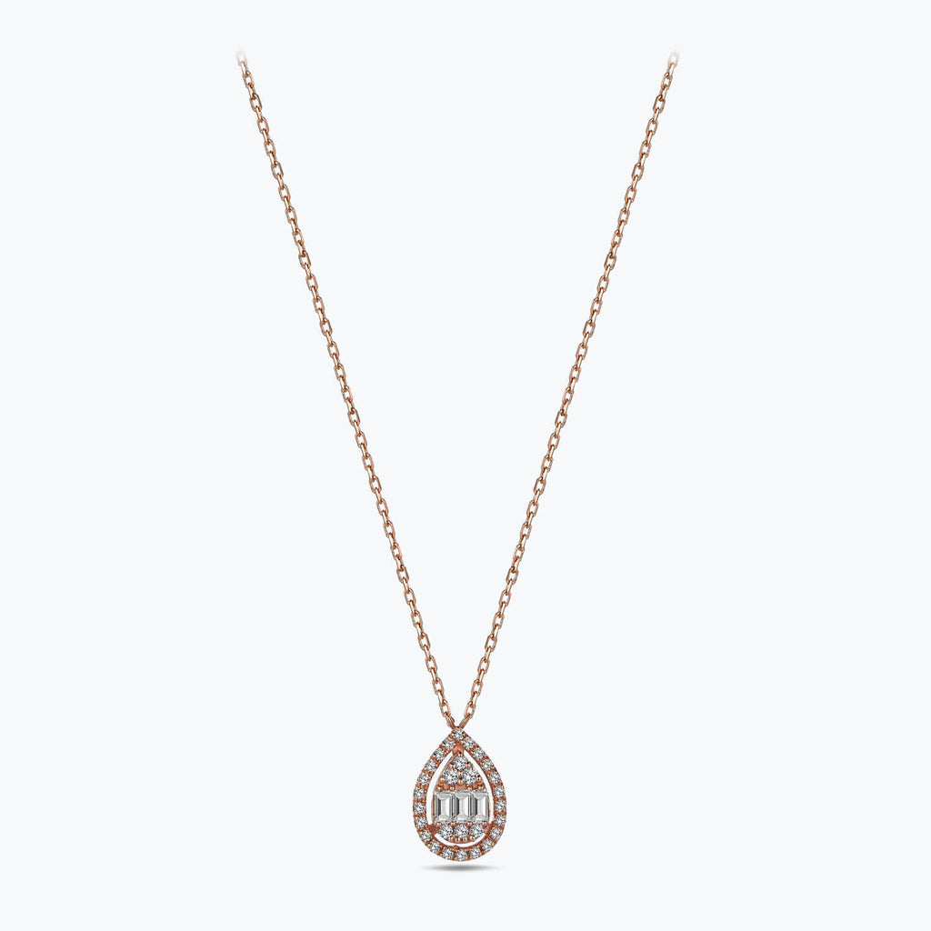 Baguette Diamond Necklace