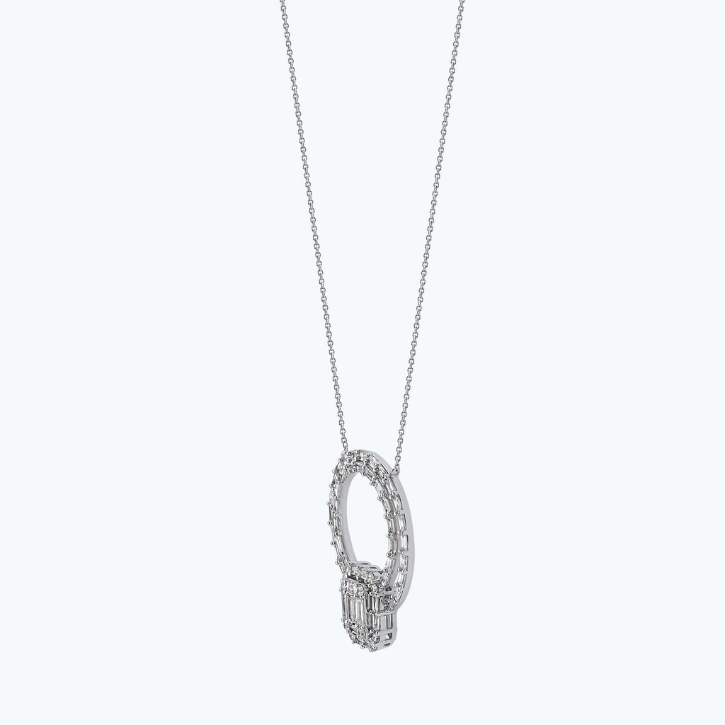 Baguette Diamond Necklace