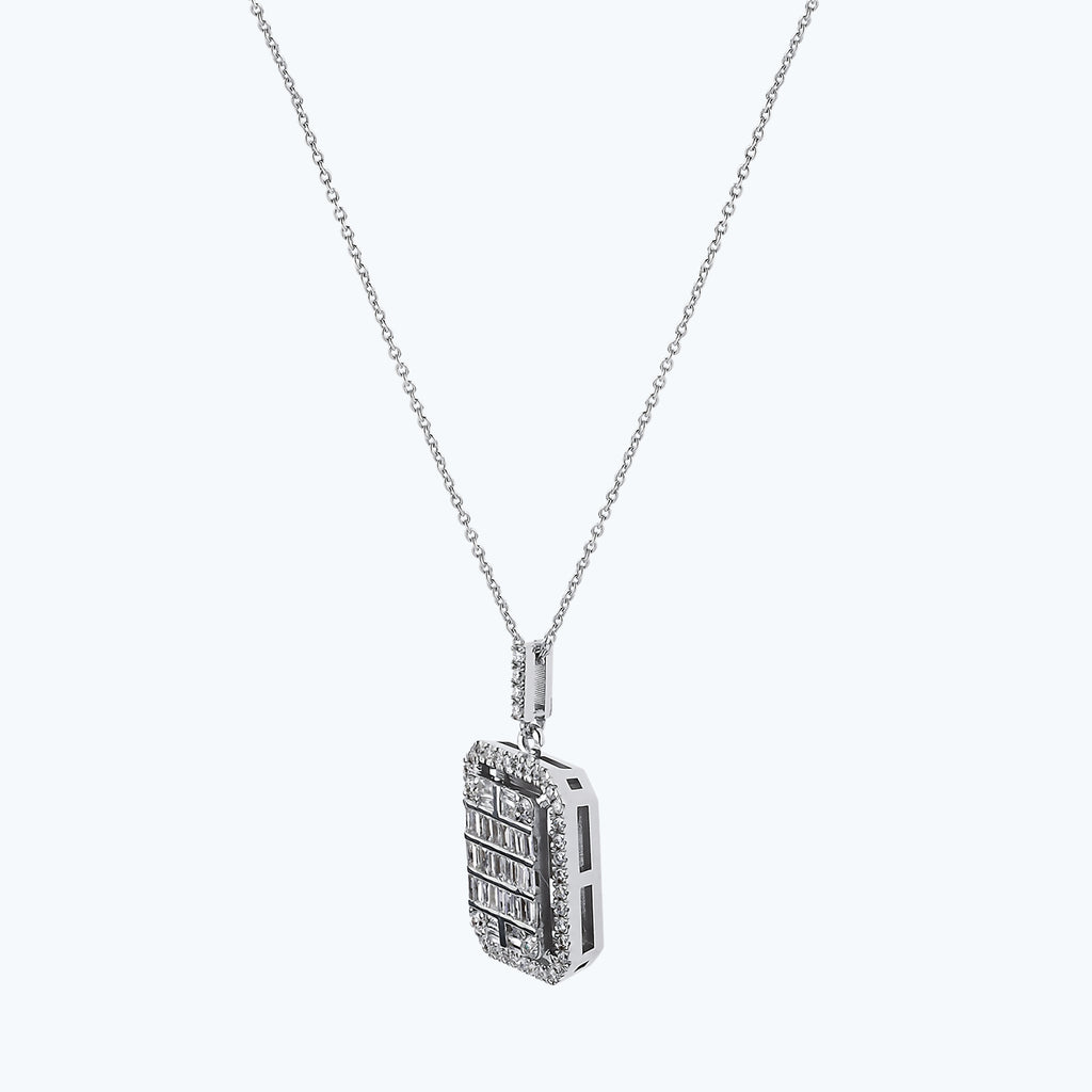 Baguette Diamond Necklace