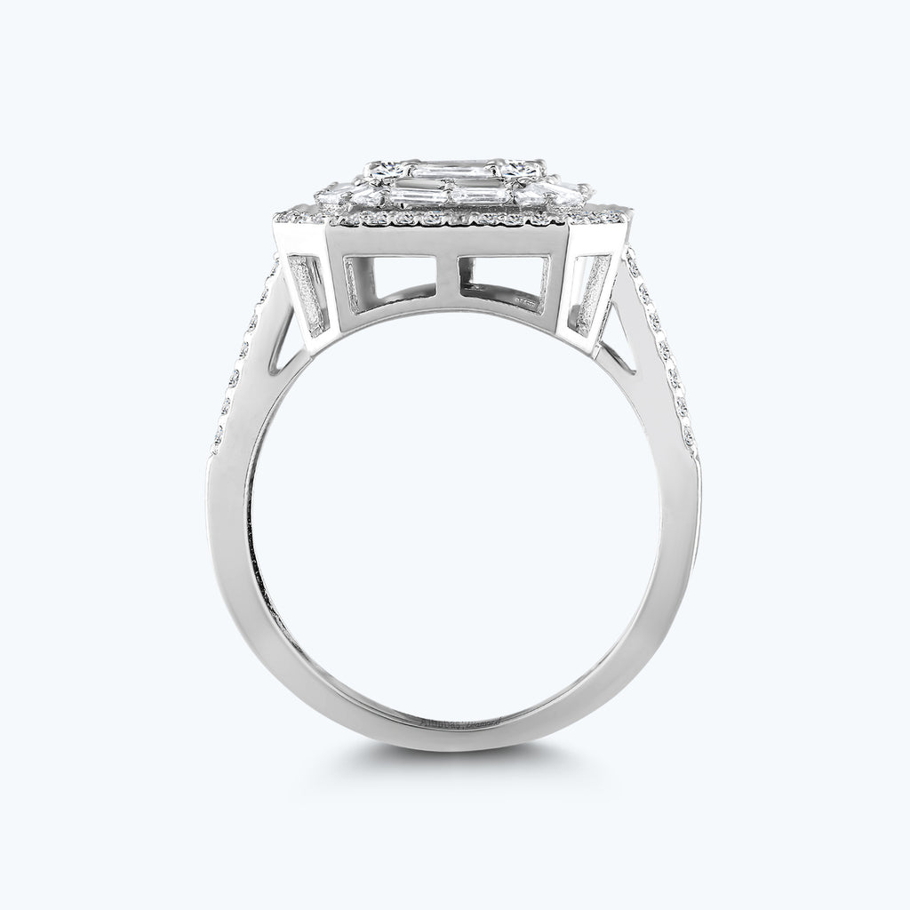 Bague Diamant Baguette