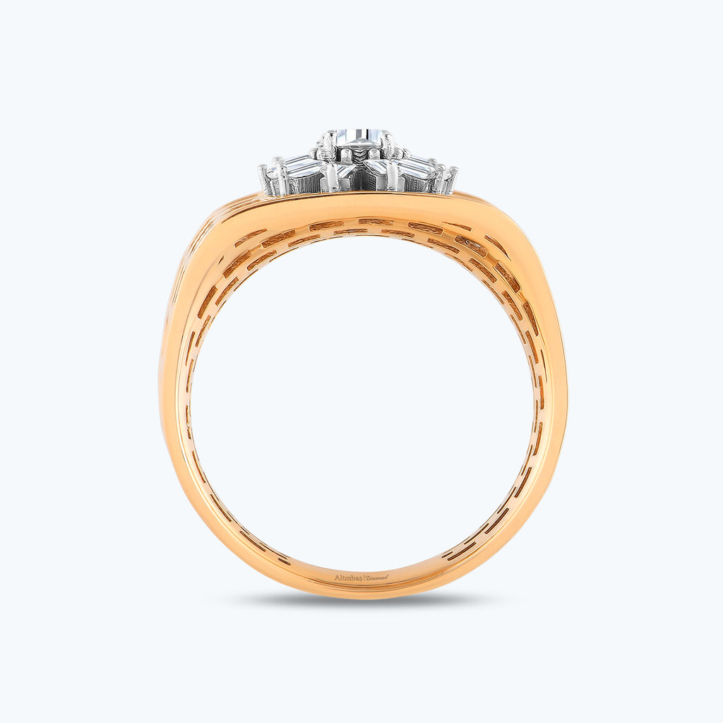 Bague Diamant Baguette