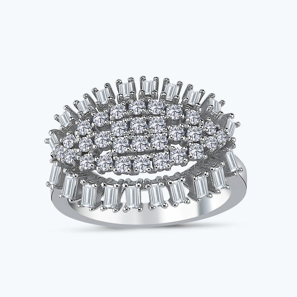 Bague Diamant Baguette