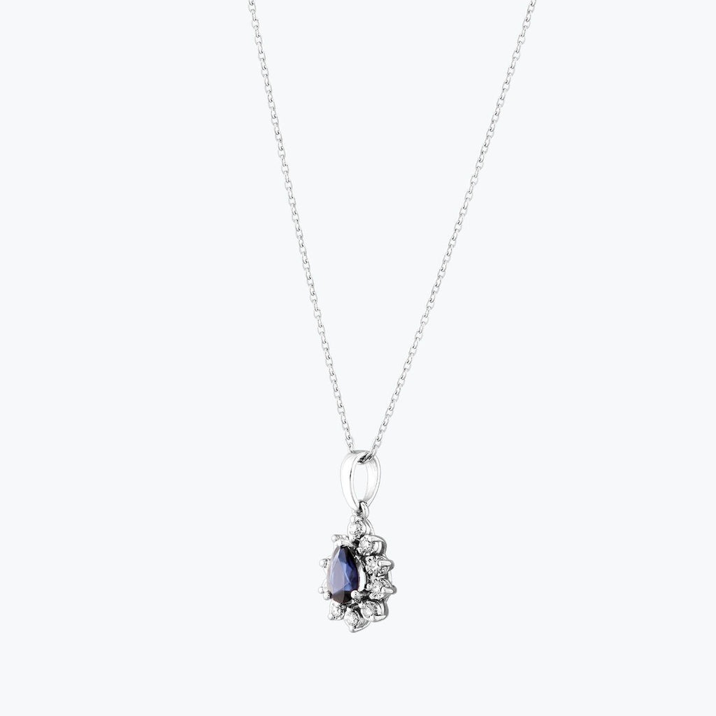 Saphir Diamantkette