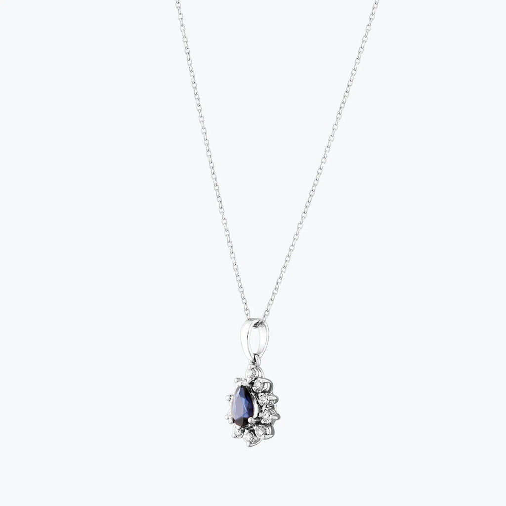 Saphir Diamantkette