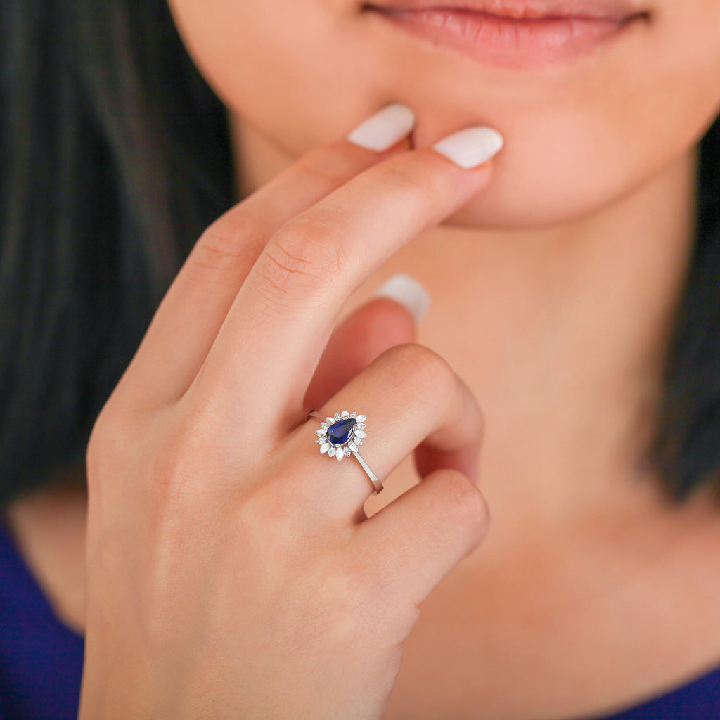 Sapphire Diamond Ring